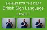 British Sign Language Level 1