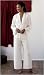 Gaiam Chi Silk Loungewear Pajamas (Ivory) Fair Trade (S-M-L-XL)