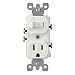 Leviton 109-05225-WSP Combo Switch and Receptacle, White