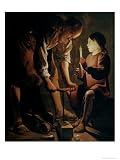St. Joseph, the Carpenter Art Giclee Poster Print by Georges de La Tour, 18x24