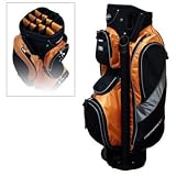 ProSimmon Golf 14 Way Divider Cart Bag Orange & Silver 41eh3j1uZ7L. SL160 ProSimmon Golf 14 Way Divider Cart Bag Orange & Silver