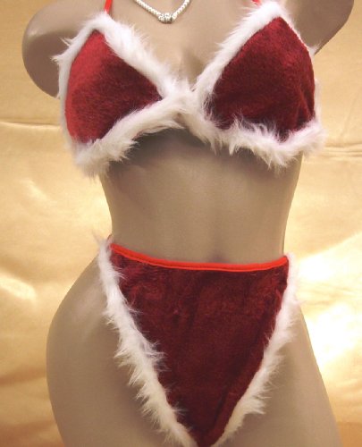 sexy Weihnachtsfrau Nikolaus-Bikini