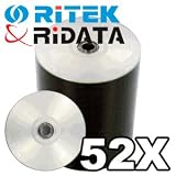 Ritek Ridata Blank Silver Printable 80min/700mb Cd-r Cdr Media Disks