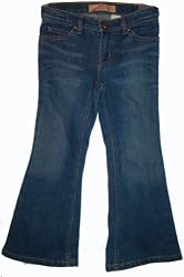 Girls Old Navy Jeans Hipster Stretch Flare Adjustable Waist Available in Many Sizes Blue Demim