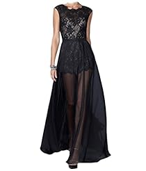 Lace Backless Chiffon Evening Dress/Wedding Dress 