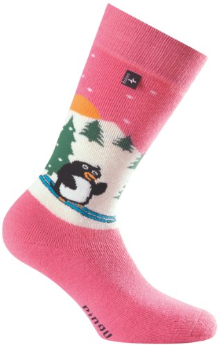 Rohner Socken Kinder Socke Freestyle Pinguin, pink, 27-30, 25_0093_pink