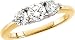 Three Stone Diamond Anniversary Ring, 1.00 ctw