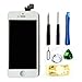 LCD Touch Screen Digitizer Frame Assembly Full Set LCD Touch Screen Replacement for iPhone 5 - White