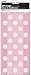 Polka Dot Cellophane Bags, Light Pink, 20 Count
