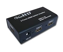 ViewHD 2 Port HDMI 1x2 Powered Splitter Ver 1.3 Certified for Full HD 1080P with Deep Color & HD Audio and Max Bandwidth of 10.2Gbps (The Latest & The Best)
