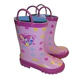 Disney Princess Girl's Pink Kid's Rain Boots Sizes 7/8, 9/10 and 11/12