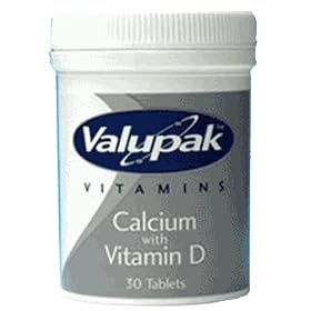 Valupak Supplements - Calcium & Vitamin D Tablets 400mg - 30 Tablets