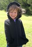 Boutique Zip Front Hoodie with Maribou Trim