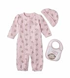 Newborn Girls' JUST ONE YOU Made by Carter s ® 3pc Monkey Convertal Gown Set 3M
