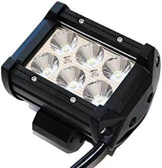 Autozone 2-pack 18w 1260 Lm Cree Spot 30 Degree Led Work Light Bar LED Off Road LED Work Light Worklamp Spot Beam ATV SUV Jeep Mine Boat Lamp