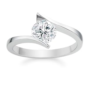 0.74 Carat F/VS2 Round Brilliant Certified Diamond Solitaire Engagement Ring in Platinum
