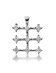 Diamond Snow Flake 14K Gold Pendant