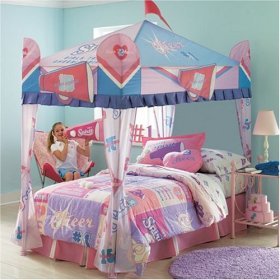 Childrens Toyshop  Toys : Girl's Twin / Full Size Cheerleader Canopy