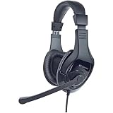 New Polaroid Pc Gaming Stereo Headphones Microphone In-Line Digital Volume Control Usb Usb Plug Play