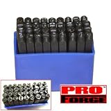 36 Pc Letter Number Die Stamp Punch Set 3/16 5MM