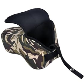 Opteka CSLR-40 Camouflage Neoprene Fitted Case for Digital SLR Cameras with Standard Lens
