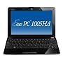 Asus EeePC 1005HA Seashell 10-inch Black Netbook (Intel Atom N280 1.66 GHz, 1 GB RAM, 160 GB HDD, Windows XP, up to 10 Hours Battery Life)