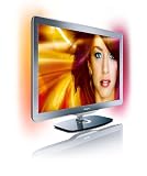 Produkt-Bild: Philips 32PFL7605H/12 81 cm (32 Zoll) LED-Backlight-Fernseher (Full-HD, 100 Hz,  Ambilight Spectra 2,  DVB-T Tuner) silber/schwarz