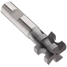 Niagara Cutter CCS150 Concave Radius Shank Type Cutter, High Speed Steel, Uncoated (Bright), Weldon Shank, 1-1/4" Cutter Diameter, 4 Flutes, 5/16" Radius, 1.000" Width