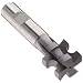 Niagara Cutter CCS150 Concave Radius Shank Type Cutter, High Speed Steel, Uncoated (Bright), Weldon Shank, 1-1/4" Cutter Diameter, 4 Flutes, 5/16" Radius, 1.000" Width