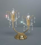 LICIA:Tischleuchte,Made in Italy, SPECTRA Swarovski Kristall,24 Karat Gold Veredelung