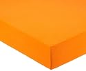 Pinolino 540004-5 - Spannbetttuch f&uuml;r Wiegen, Jersey, orange