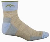  : Darn Tough Merino Wool 1/4 Sock Cushion,Stone Blue,Small