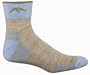 Darn Tough Merino Wool 1/4 Sock Cushion,Stone Blue,Medium