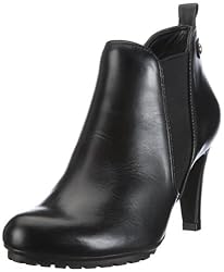 Clarks Kemble Biscuit 203478454, Damen Stiefel, Schwarz  (Black Leather), EU 40  (UK 6.5)