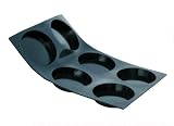 De Buyer-Moul Flex-1978.01-Moul ' Flex Noir - Plaque de 6 Tartelettes o85