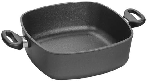 Woll Nowo Titanium 4-1/2-Quart Square Casserole Pan with Side Handles and Lid by Woll USA