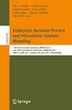 Enterprise, Business-Process and Information Systems Modeling: 12th International Conference, BPMDS 2011, and 16th International Conference, EMMSAD ... Notes in Business Information Processing)