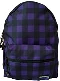 Student Backpack Buffalo Plaid Purple Black (635-514)