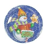 8 Count 9" Christmas Plates Case Pack 72