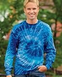 Tie-Dye Cotton Long-Sleeve Tie-Dyed T-Shirt. CD2000