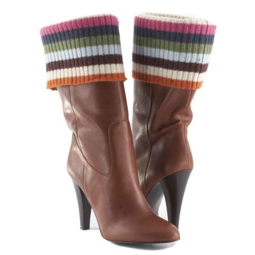 Mid Calf Coach Monika Cognac Boots