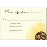 Sunflower Rsvp On Antique White