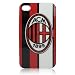 Red and Black Vertical Strip AC Milan Football Club Hard Case for iphone 4