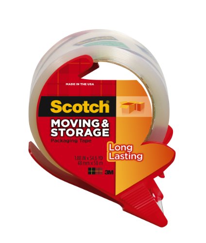 Scotch Mailing/Storage Tape with Dispenser, 3651-C, 1.88 x 38.2 Yards (3651-C)