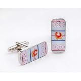 Greenshag Calgary Flames Rink Link Cufflinks