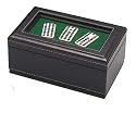 Double Twelve Dominoes with Black Leather Display Case