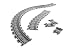 LEGO Flexible Train Track 8867