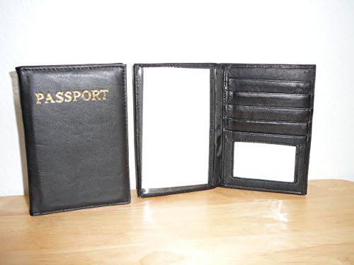 Black Genuine Leather Passport Cover