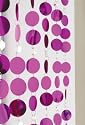 UrbanLife Cerise Pink Decorative Abstract Door Curtain