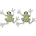 Heirloom Finds Adorable Green Tree Frog Crystal Pendant Earring Set
